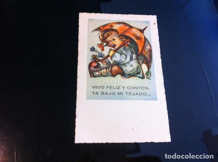 Postcards: POSTAL CARICATURA - DIBUJO.(VIVO FELIZ Y CONTENTA...) N&ordm; 130-D