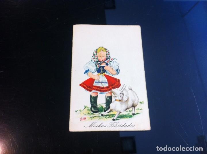 Postcards: POSTAL CARICATURA - DIBUJO. (MUCHAS FELICIDADES) . Ed. COL&Oacute;N. POLITIPIA BENISI