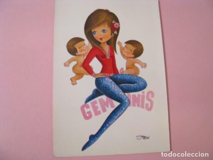 Postais: POSTAL DE G&Eacute;MINIS. IL. STON. ED. C. Y Z. ESCRITA.