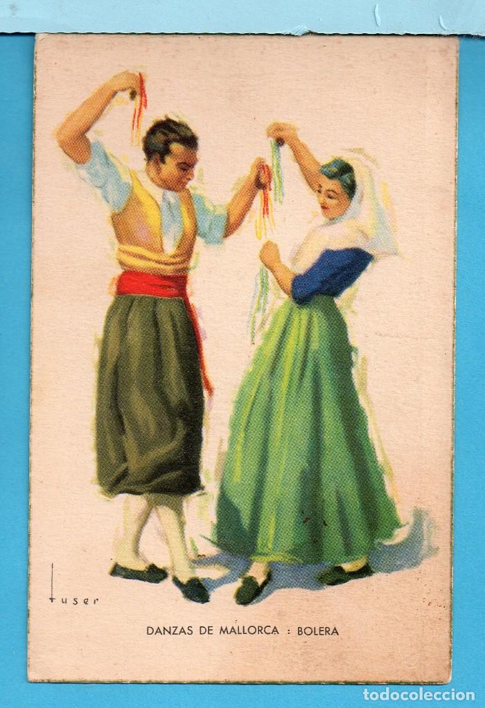  postal de folklore español danza de mallorca bo