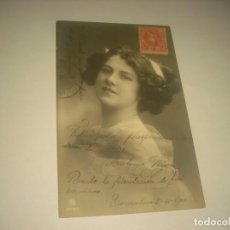 Postales: ANTIGUA POSTAL DE MUCHACHA. CIRCULADA 1910.. Lote 132277110