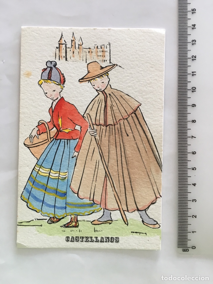 Postais: POSTAL. CASTELLANOS. ILUSTRACI&Oacute;N? SIDE S/A C/36 No. 13. H. 1950?