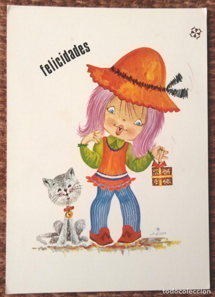 Postales: NI&Ntilde;A CON VIKINGA - ED. VIKINGO - SERIE 1015/2