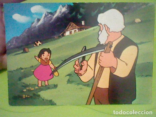 heidi abuelo niebla tarje fher nº 1 escrita - Comprar Postales antiguas