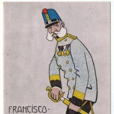 Postales: TARJETA POSTAL CARICATURA AÑO 1914 FRANCISCO JOSÉ I DE HABSBURGO. Lote 136263190