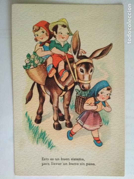 Postcards: TARJETA POSTAL INFANTIL, SERIE 40 - C M B, A&Ntilde;O 1944