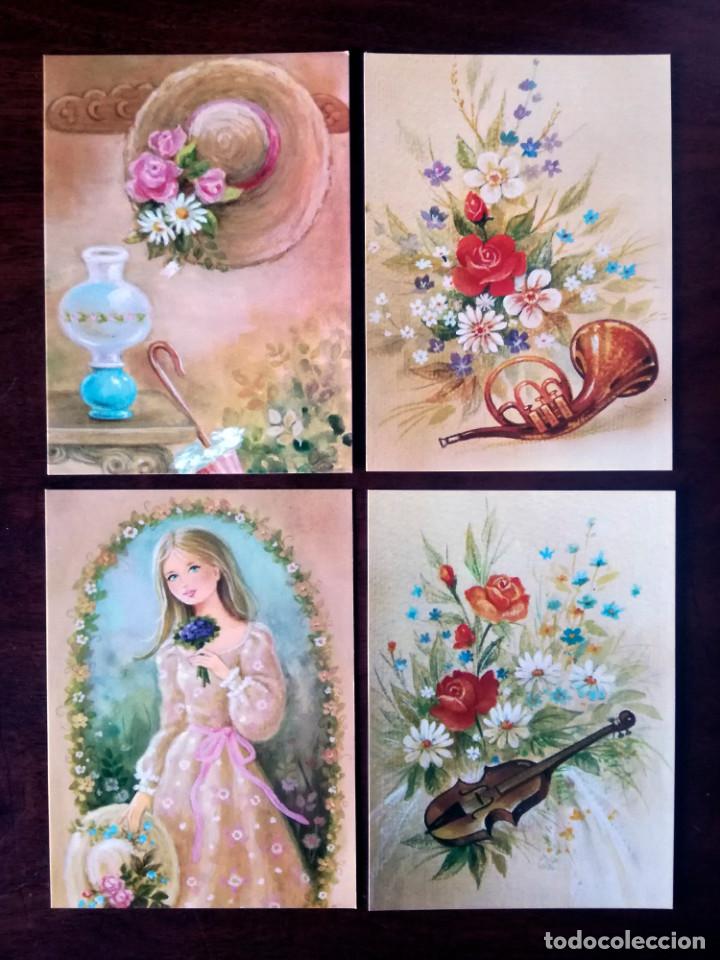 Postales: 4 BONITAS POSTALES COLECCI&Oacute;N PERLA NUEVO