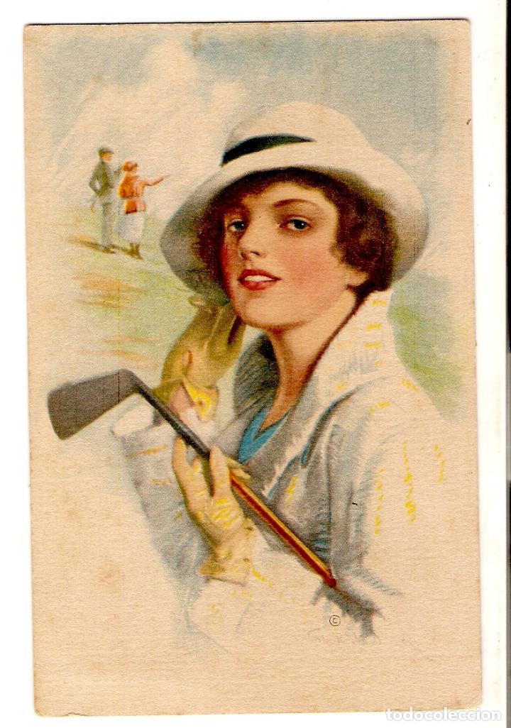 Postais: POSTAL - DAMA CON PALO DE GOLF - SERIE 226 - USA ESTADOS UNIDOS