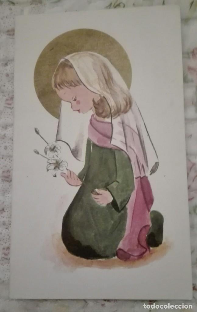 Postais: -73810 POSTAL DIBUJO VIRGEN, 3. V&Iacute;RGENES N&deg; 5, ESCRITA