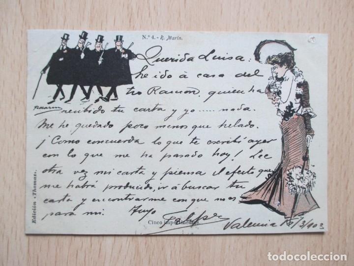 Postales: Tarjeta posta antigua Cinco impertinentes