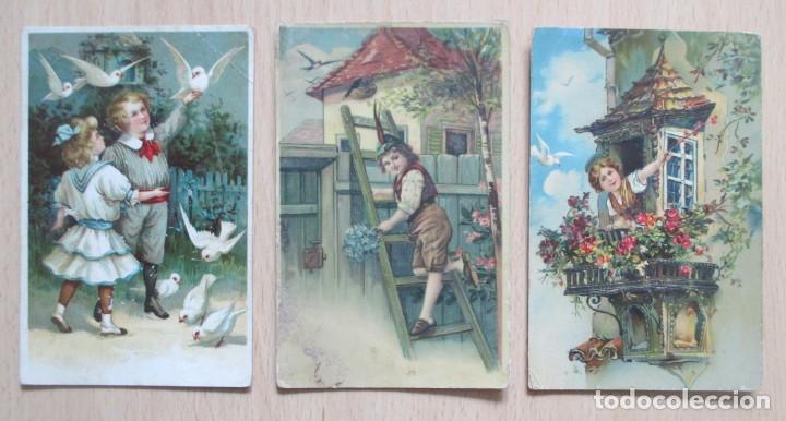 Postales: Lote de 3 tarjetas postales infantiles antiguas