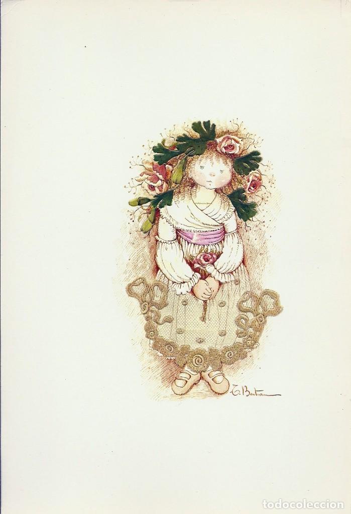 Postais: 0810K - TERESA BERTR&Aacute;N - PRECIOSA POSTAL POSTAL EN RELIEVE - 26X17,5 CM