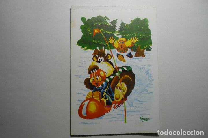 Postales: POSTAL ESQUI DIBUJO FRUCTU --CIRCULADA