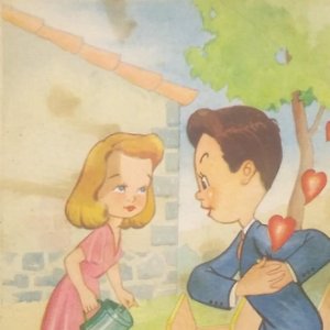 1949 Alsina. Postal romántica