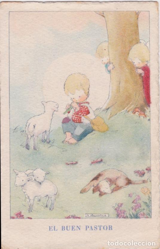 Postales: ILUSTRADOR: M.LLIMONA, EL BUEN PASTOR - I.G. SEIX & BARRAL HNOS. - ESCRITA