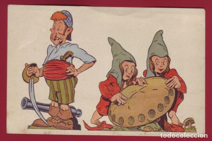 Postales: LAS AVENTURAS DE CUCURUCHITO Y PINOCHO - EL PIRATA CALANDRAJO - DUENDECILLOS DE LA BRUJA