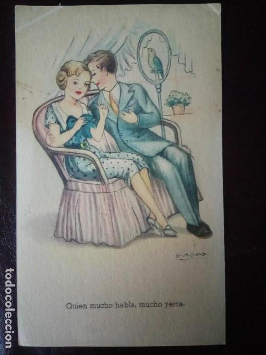 Cartoline: ANTIGUA POSTAL, COLECCI&Oacute;N REFRANERO POPULAR