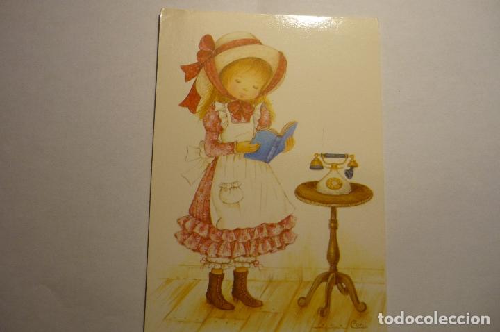 Postales: postales dibujo cori ni&ntilde;a leyendo -circulada