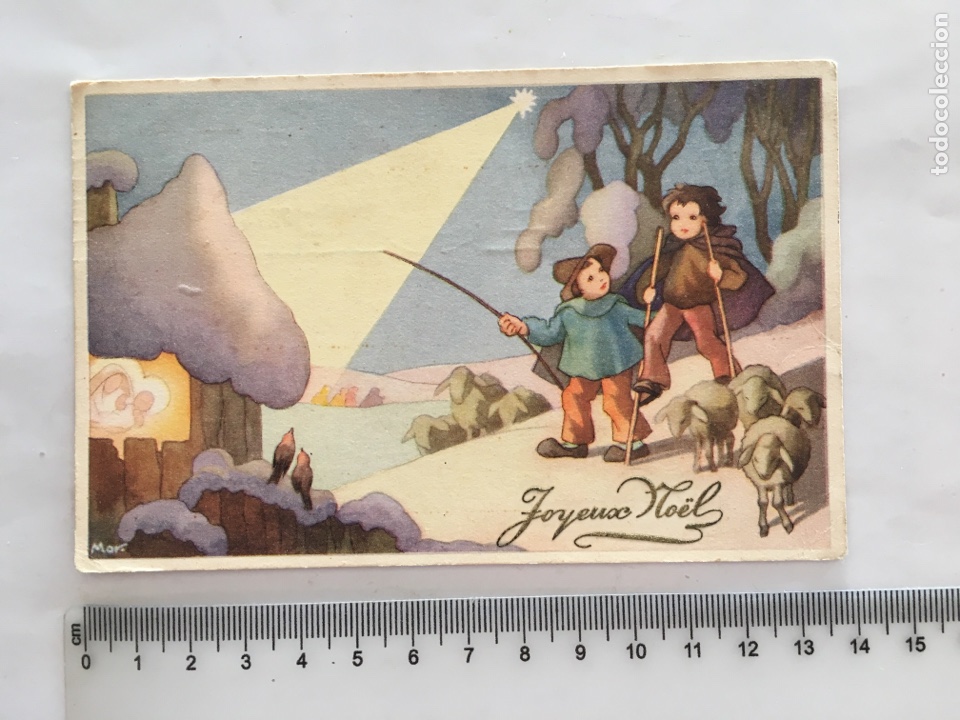 Postkarten: POSTAL. FELICITACI&Oacute;N NAVIDAD. ILUSTRACI&Oacute;N MOR. PRINTED IN BELGIUM. H. 1930?.