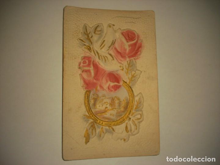 Cartoline: PRECIOSA Y ANTIGUA POSTAL EN RELIEVE , ESCRITA EN 1919.