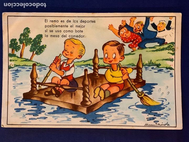 Postkarten: POSTAL INFANTIL. EDICIONES COL&Oacute;N. ED. BENISI. SERIE 130/2. ILUSTRA MUNTA&Ntilde;OLA. ESCRITA 1947.