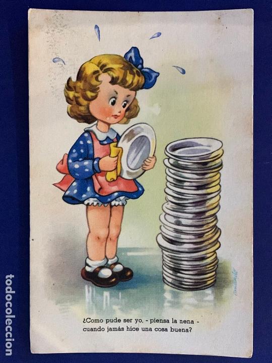 Postkarten: POSTAL INFANTIL. EDICIONES ARFO. ILUSTRA AMANDO. ESCRITA.