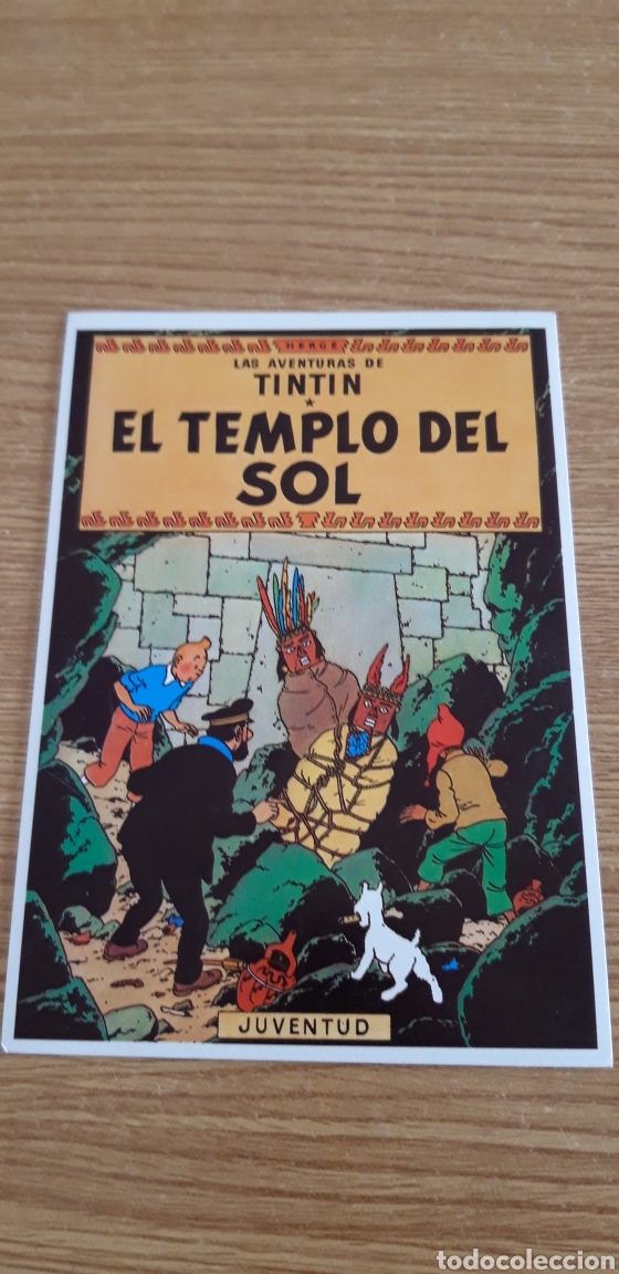 Postales: POSTAL HERG&Eacute; LAS AVENTURAS DE TINTIN EL TEMPLO DEL SOL JUVENTUD 1983
