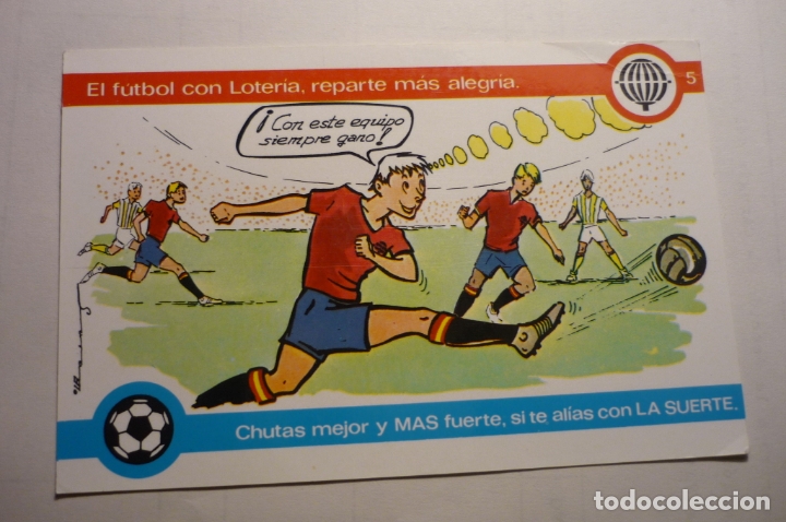 Cartoline: postal loteria y futbol -ciculada