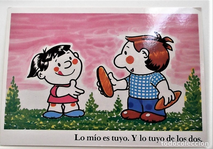 Lo Mío Es Tuyo Y Lo Tuyo De Los Dos Nueva Co Comprar Postales Antiguas De Dibujos Y 2906