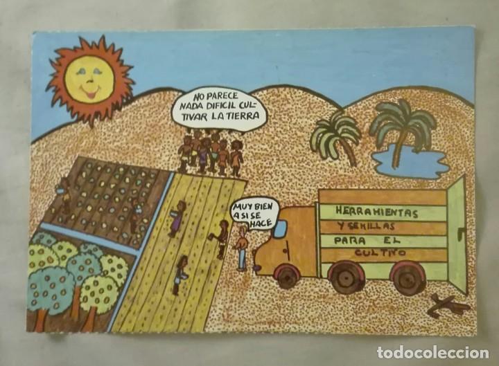 Cartes Postales: -75654 POSTAL DIBUJO, MANOS UNIDAS, CAMPA&Ntilde;A CONTRA EL HAMBRE