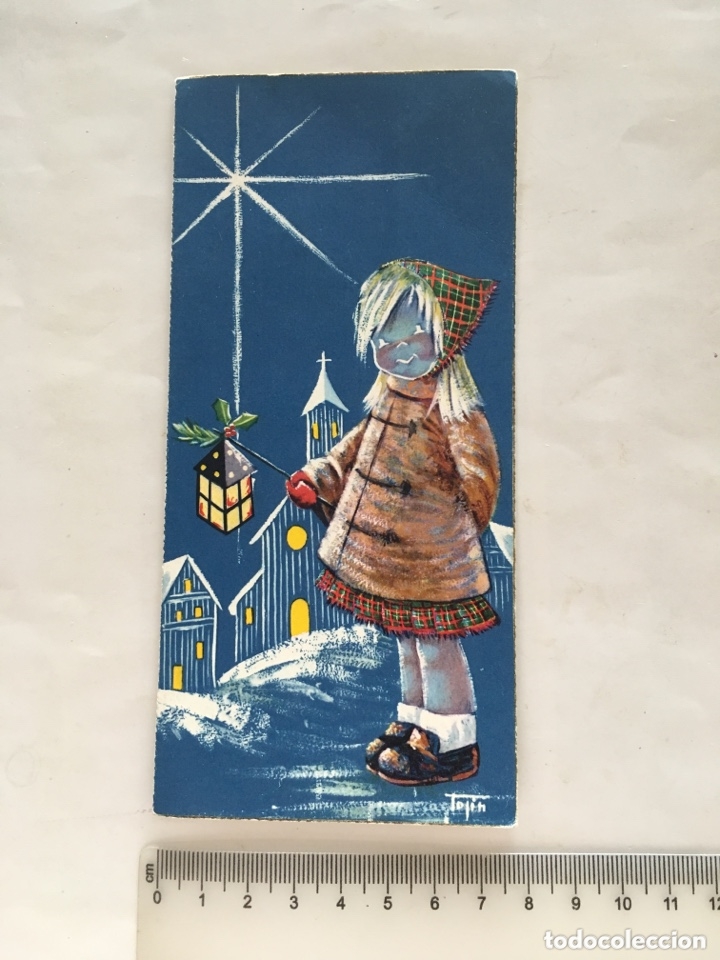 Cartes Postales: FELICITACI&Oacute;N NAVIDAD. DIPTICO. ILUSTRACI&Oacute;N TOJIN. C. y Z., NAVIDAD, 1961?.