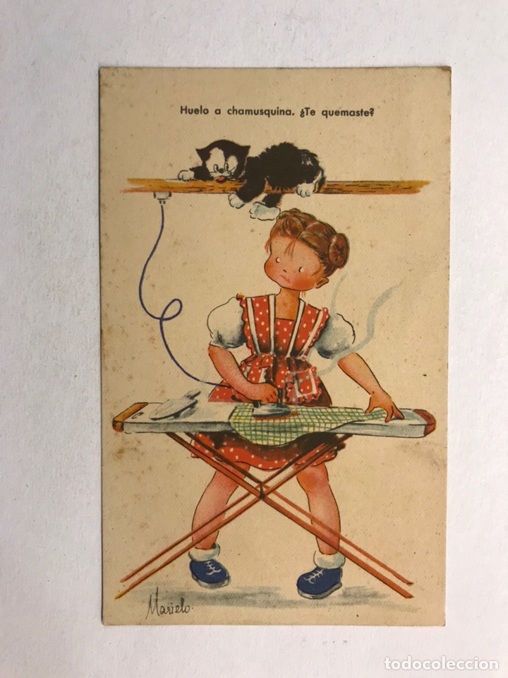 Postais: DIBUJOS Y CARICATURAS. Postal Infantil. Ilustra Marielo. Edita: Ed. TR&Iacute;O, Serie 66 (h.1945?)