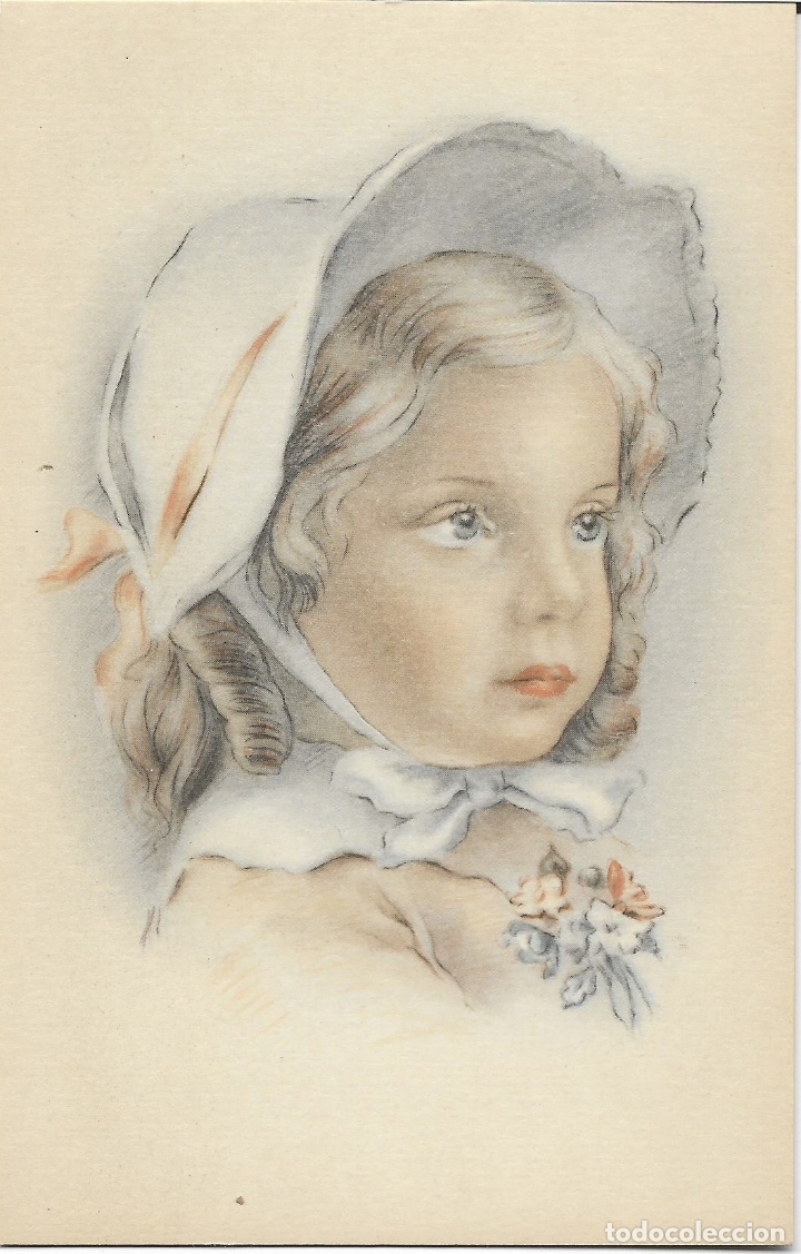 Postcards: ILUSTRADOR: DESCONOCIDO, NI&Ntilde;A - IMPRESO EN ESPA&Ntilde;A 600 - S/C