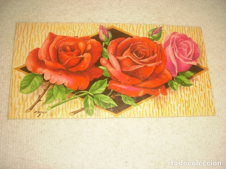 Cartoline: BONITA POSTAL TROQUELADA . 16 X 8 CM. 4 CUADRANTES