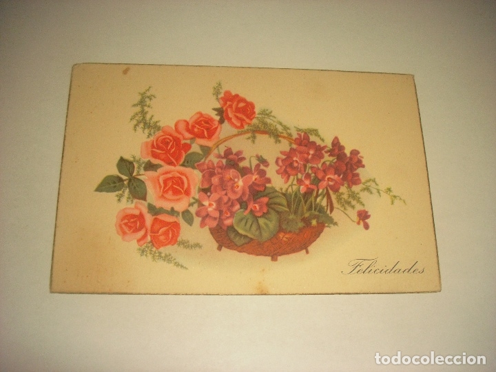 Cartoline: POSTAL DE FELICIDADES. ED. COLON 576 / 3. ESCRITA.