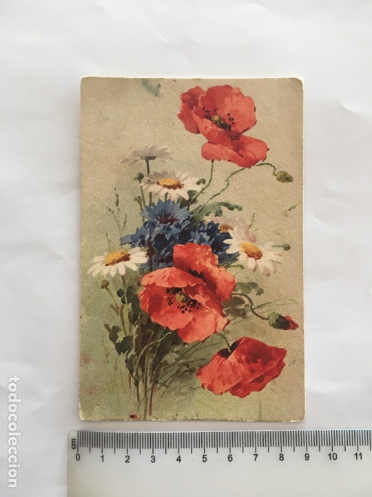 Postais: POSTAL. FLORES. ILUSTRACI&Oacute;N?. MADE IN SWITZERLAND. H. 1960?.