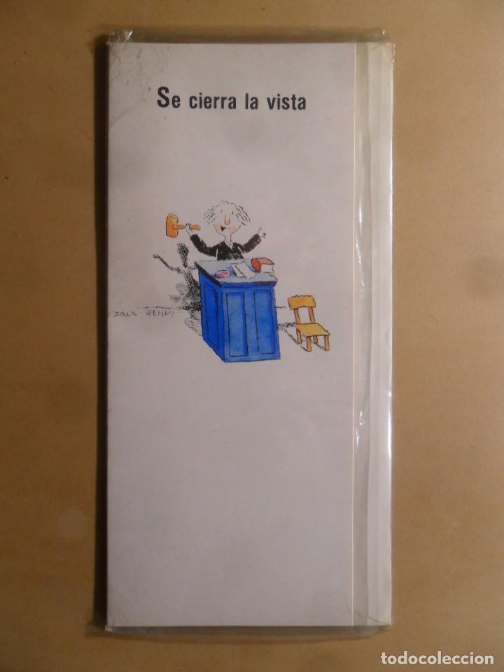 Postais: TARJETA DE FELICITACION - SE CIERRA LA VISTA - NUEVA SIN USAR