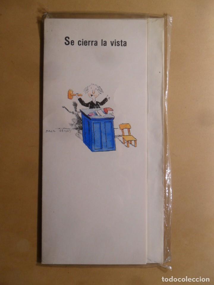 Cartoline: TARJETA DE FELICITACION - SE CIERRA LA VISTA - NUEVA SIN USAR