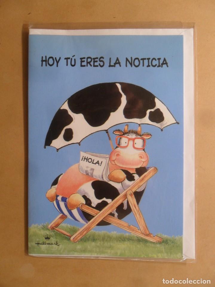Postais: TARJETA DE FELICITACION - HOY TU ERES LA NOTICIA - NUEVA SIN USAR