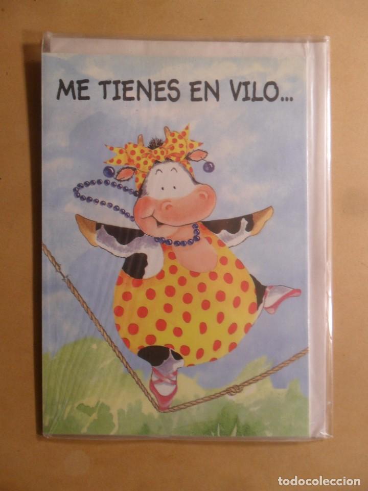 Postais: TARJETA DE FELICITACION - ME TIENES EN VILO&hellip; - NUEVA SIN USAR