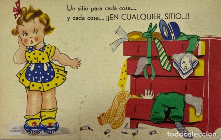 Cartes Postales: TARJETA POSTAL HUMOR&Iacute;STICA. UN SITIO PARA CADA COSA Y CADA COSA EN CUALQUIER SITIO. VER FOTOS
