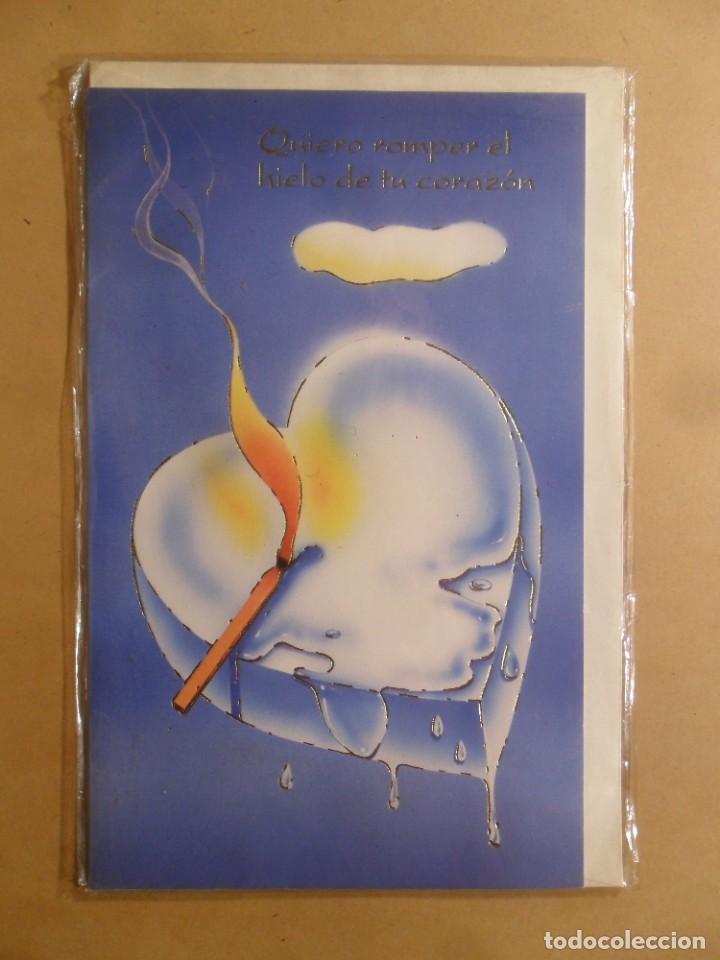 Cartoline: TARJETA DE FELICITACION - QUIERO ROMPER EL HIELO DE TU CORAZON - NUEVA SIN USAR