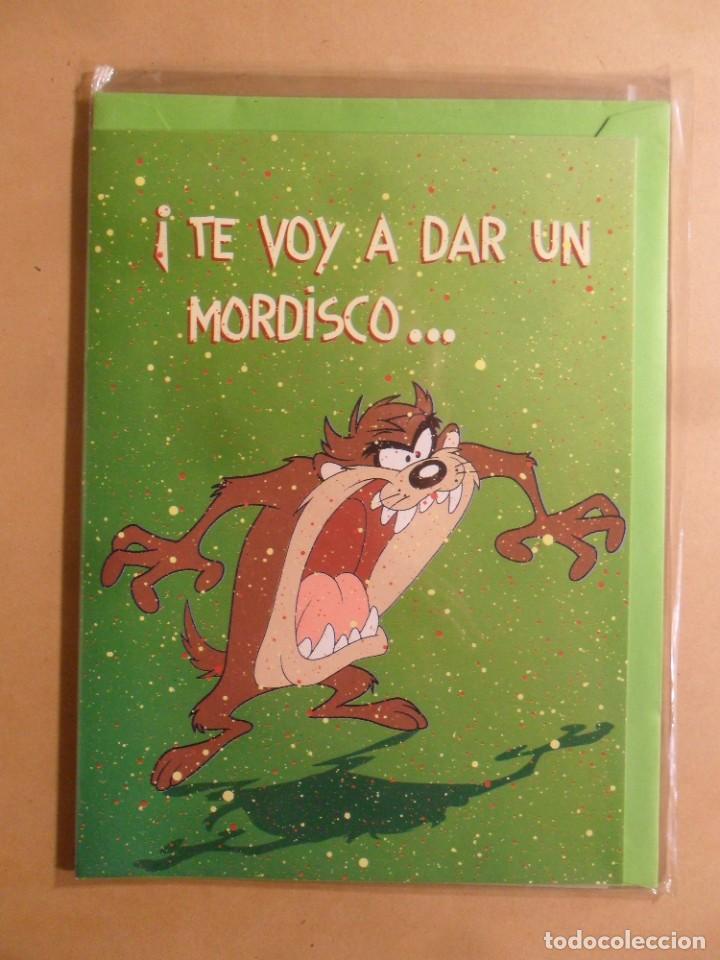 Cartoline: POPY CARDS - &iexcl;TE VOY A DAR UN MORDISCO&hellip; - LOONEY TUNES - NUEVA SIN USAR