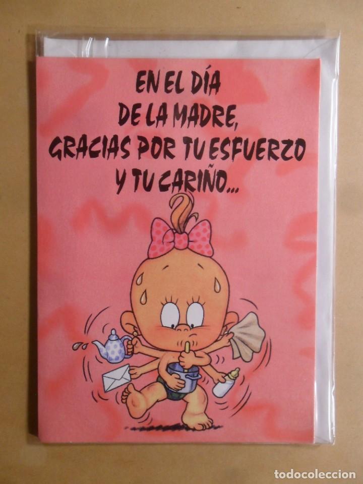 Postais: TARJETA DE FELICITACION - EN EL DIA DE LA MADRE, GRACIAS POR TU ESFUERZO Y TU CARI&Ntilde;O - NUEVA SIN USA