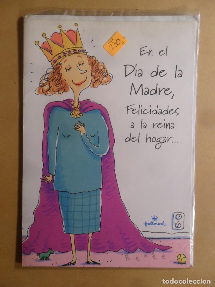 Cartoline: TARJETA DE FELICITACION - EN EL DIA DE LA MADRE, FELICIDADES A LA REINA DEL HOGAR - NUEVA SIN USAR