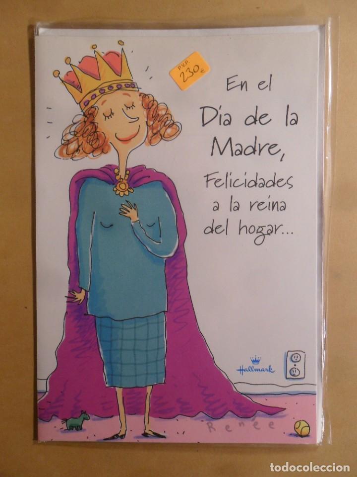 Postais: TARJETA DE FELICITACION - EN EL DIA DE LA MADRE, FELICIDADES A LA REINA DEL HOGAR - NUEVA SIN USAR