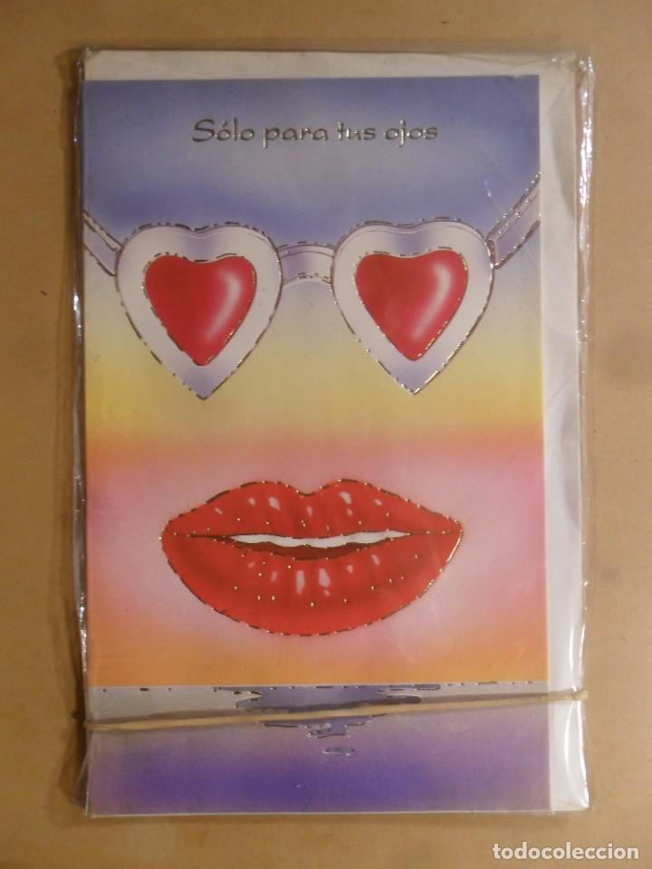 Postais: TARJETA DE FELICITACION - SOLO PARA TUS OJOS - NUEVA SIN USAR