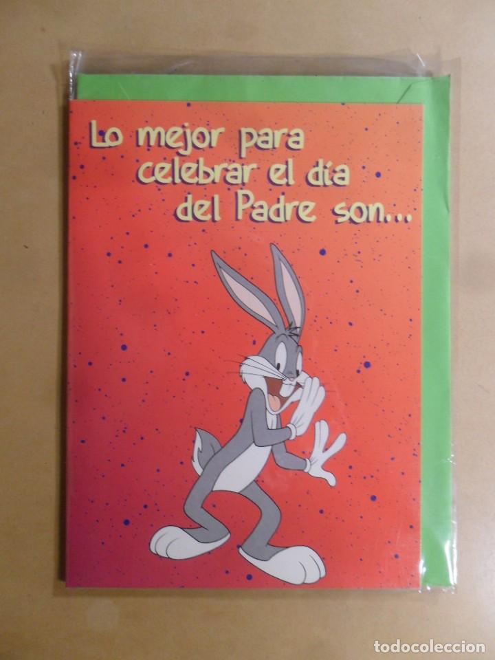 Postais: POPY CARDS - LO MEJOR PARA CELEBRAR EL DIA DEL PADRE SON&hellip; - LOONEY TUNES - NUEVA SIN USAR