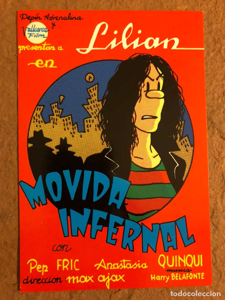 Cartoline: MOVIDA INFERNAL, DE MAX. POSTAL SIN CIRCULAR EDICIONES LA C&Uacute;PULA 1981.