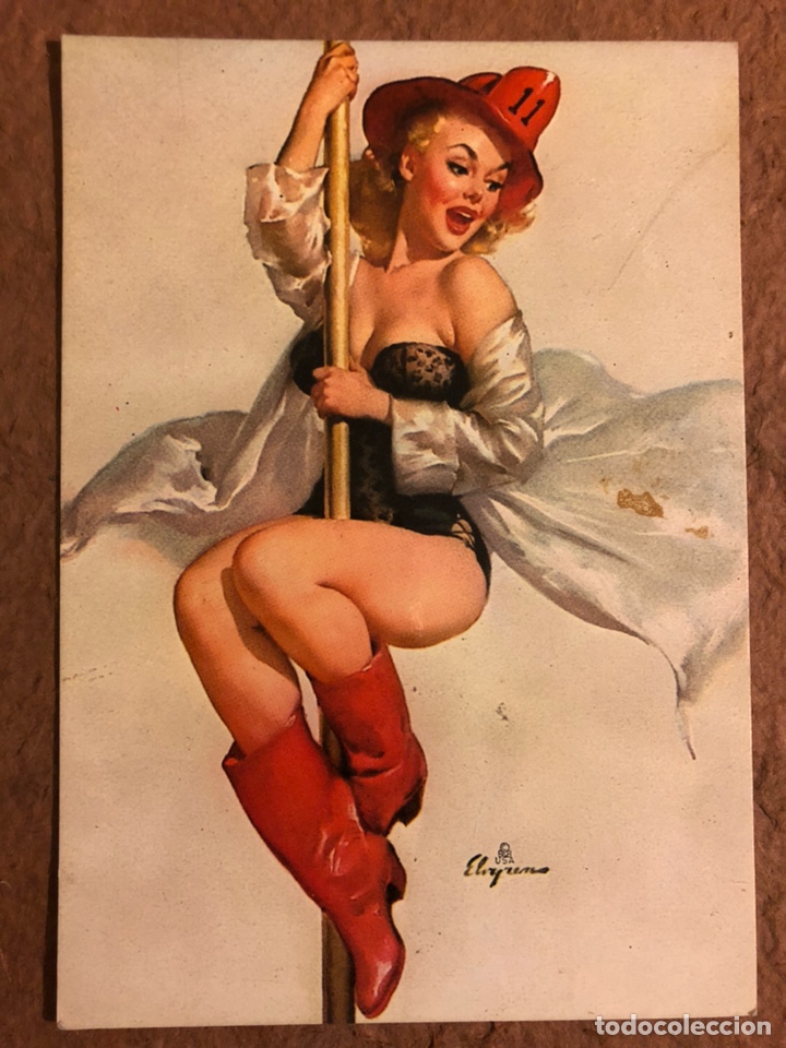 Postais: FUEGO, POR ELVYRENS. POSTAL SIN CIRCULAR STAR GRAFIC N&deg; 45 (1981).